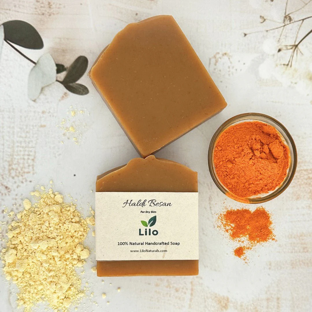 Haldi Besan Soap Bar for Dry, Dull and Acne Prone Skin