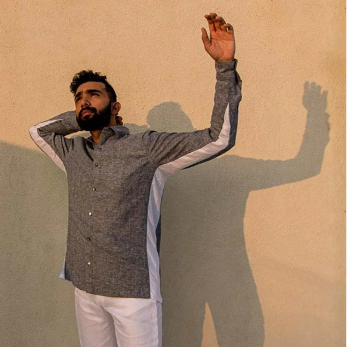 Halo Grey Hemp Shirt For Men | Sustainable Everyday Wear
