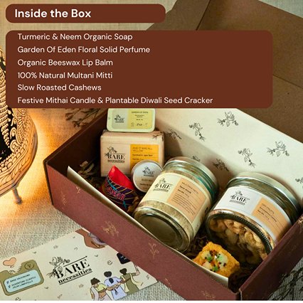 Handcrafted Radiant Beauty Skincare Diwali Gift Set for Women & Men | Luxury Diwali Gift Hamper - Image 2