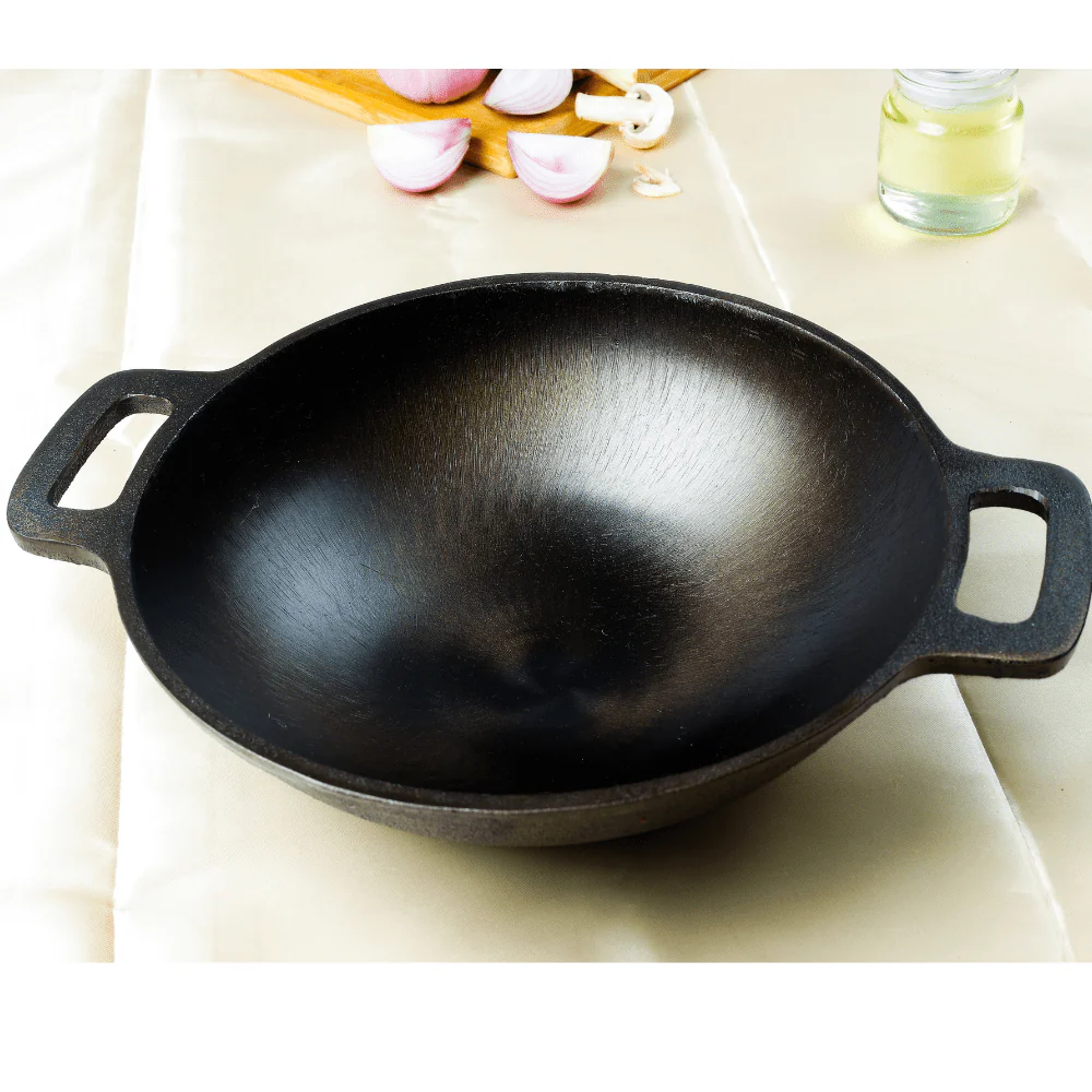 Handmade Cast Iron Combo (Kadai + Dosa Tawa + Skillet) - Image 2