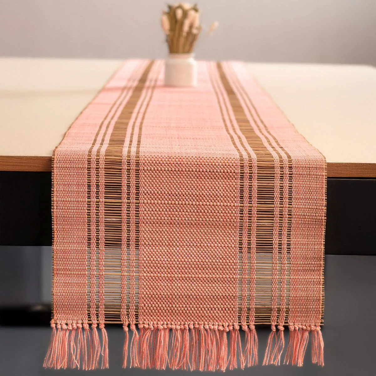 Handmade Madurkathi Table Runner | Sustainable Dining Décor - Image 11