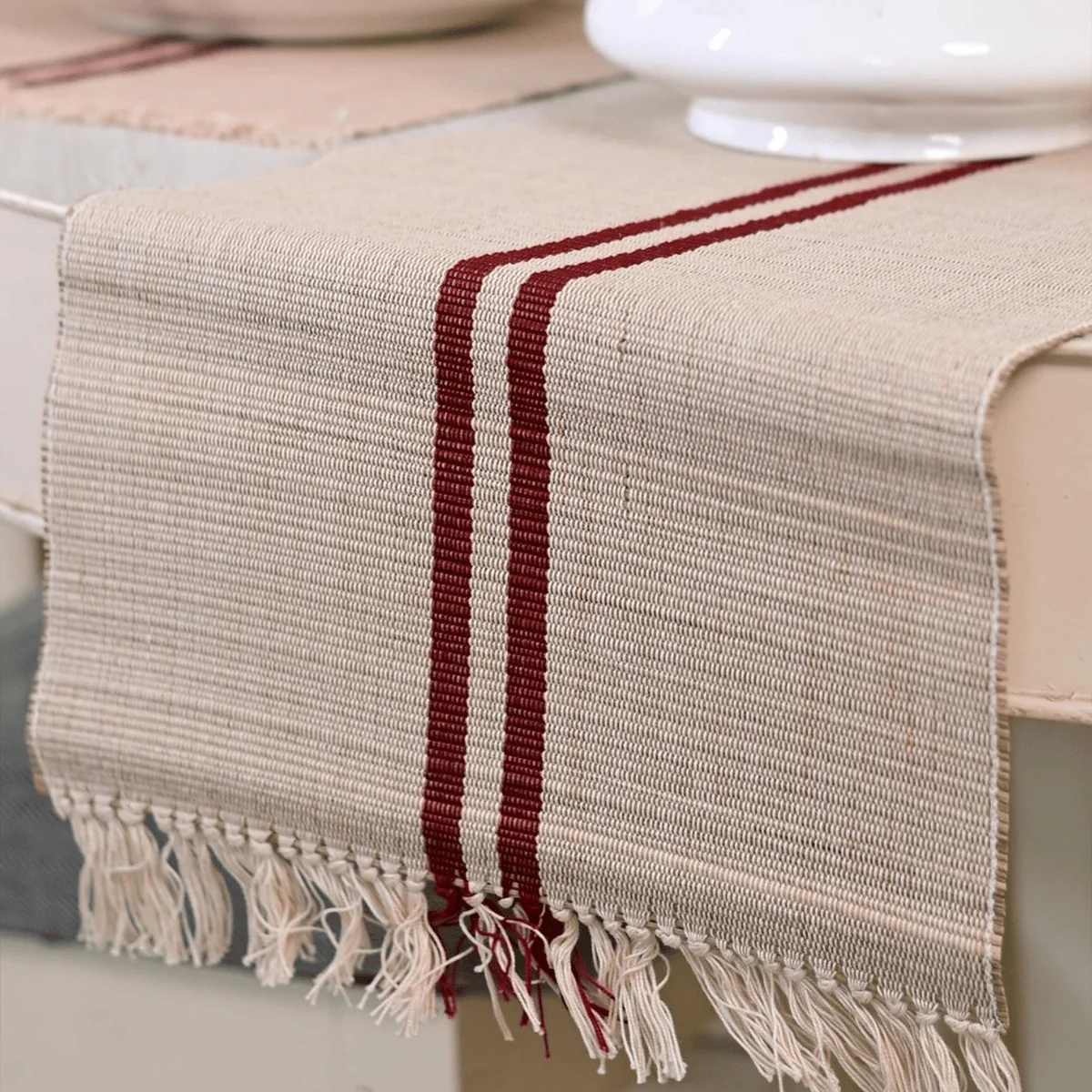 Handmade Madurkathi Table Runner | Sustainable Dining Décor - Image 15