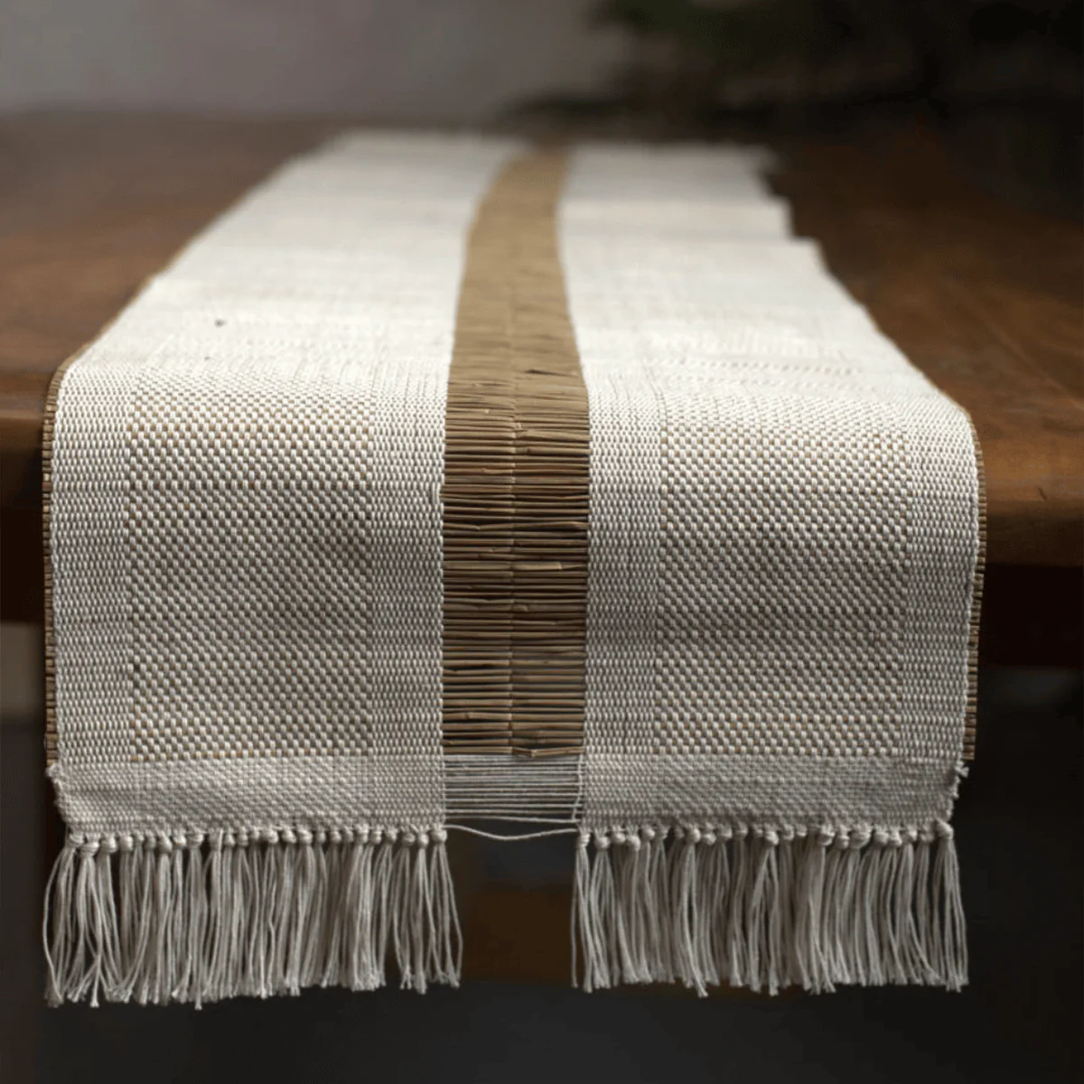 Handmade Madurkathi Table Runner | Sustainable Dining Décor - Image 18