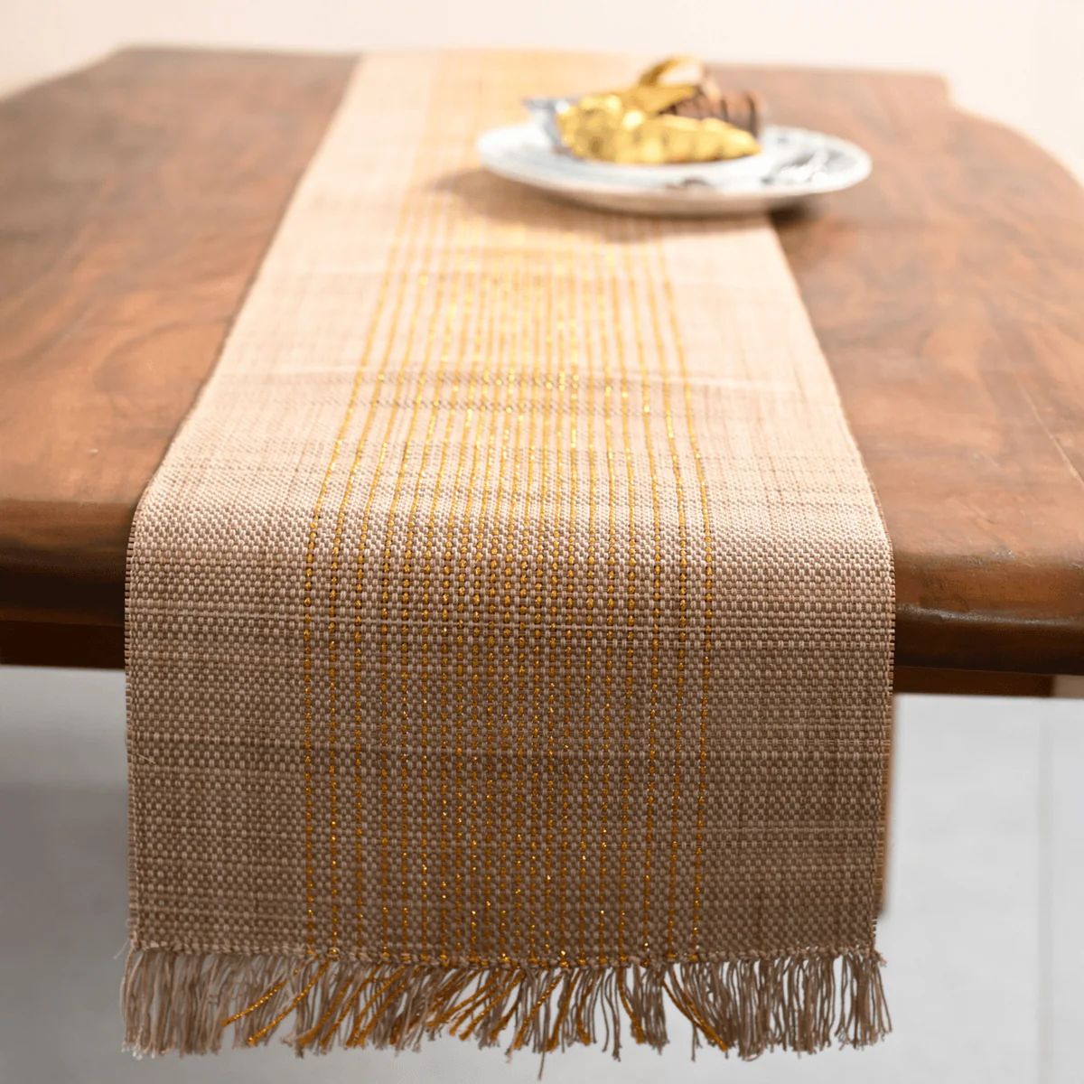 Handmade Madurkathi Table Runner | Sustainable Dining Décor - Image 19