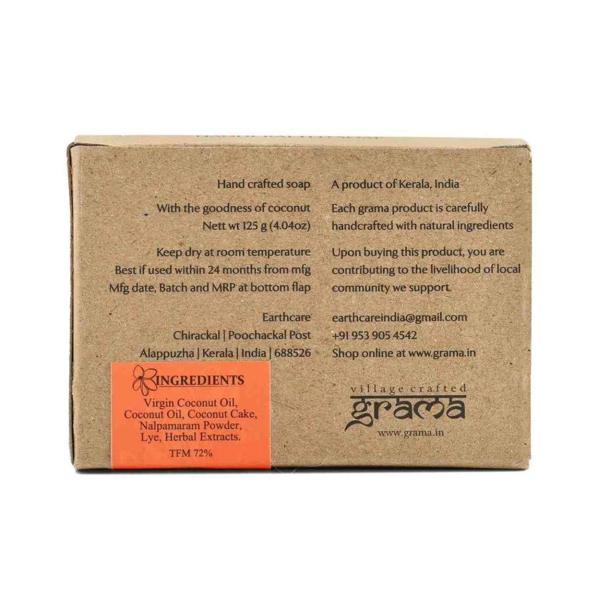 Handmade Nalpamara, Charcoal & Multani Mitti Soap Combo - Image 14