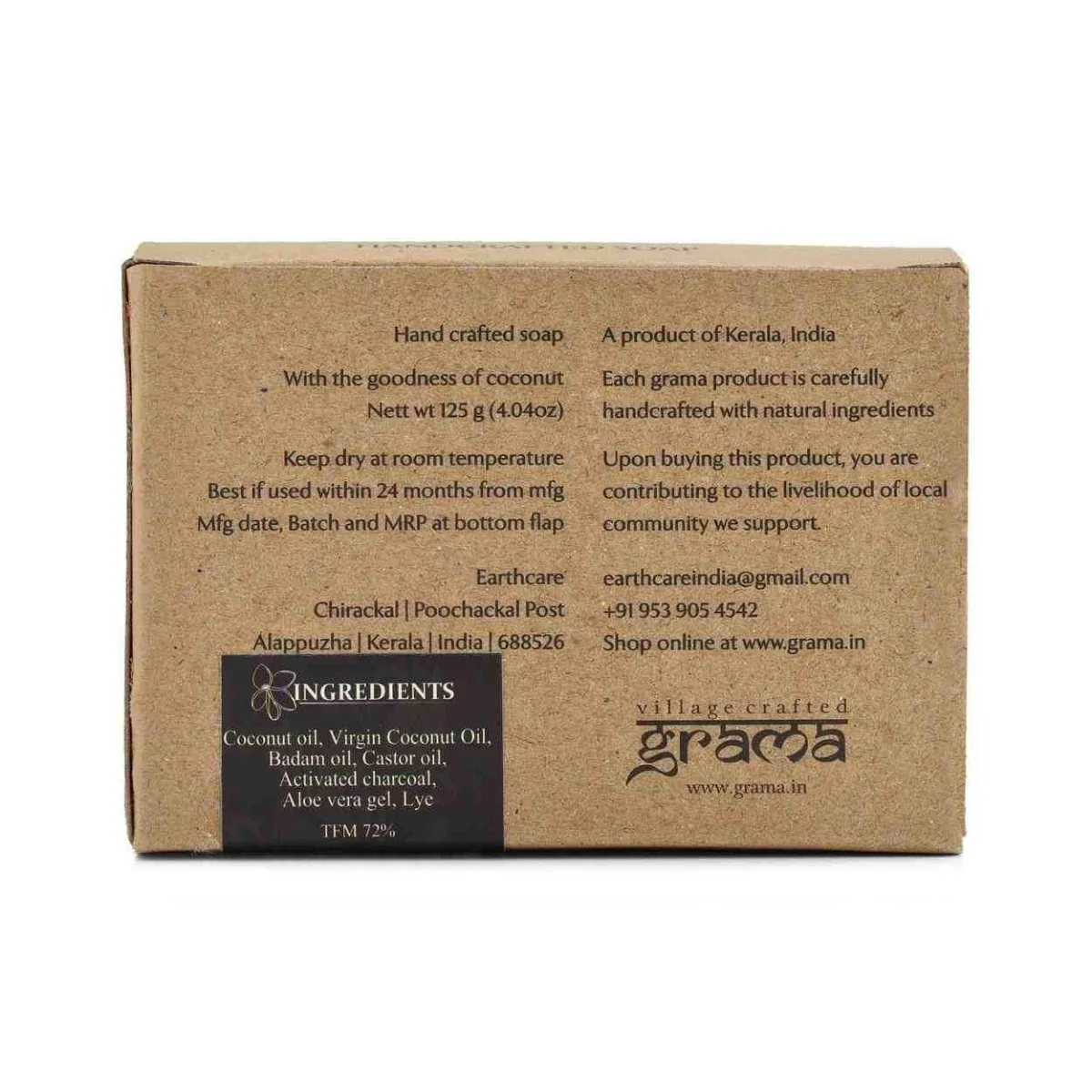 Handmade Nalpamara, Charcoal & Multani Mitti Soap Combo - Image 17