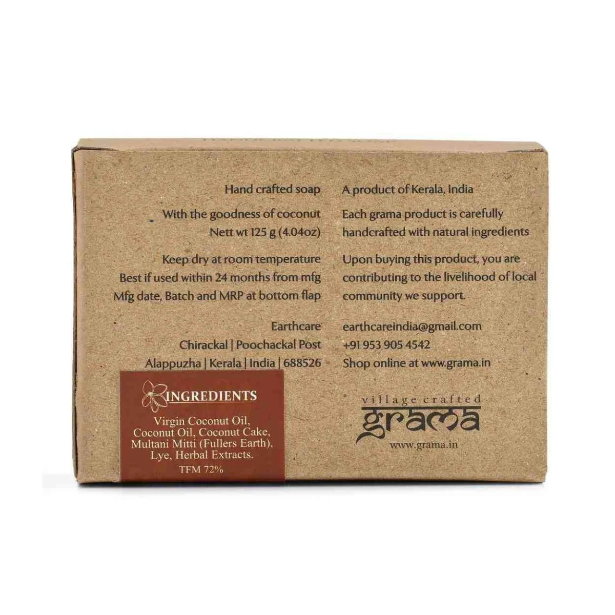 Handmade Nalpamara, Charcoal & Multani Mitti Soap Combo - Image 20