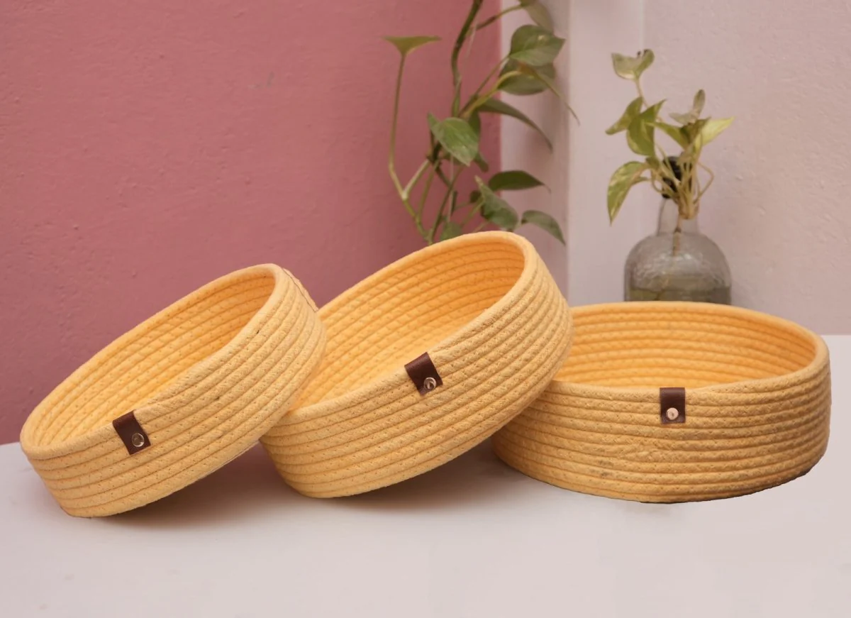 Handmade Nesting Basket (Set of 3) - Image 2