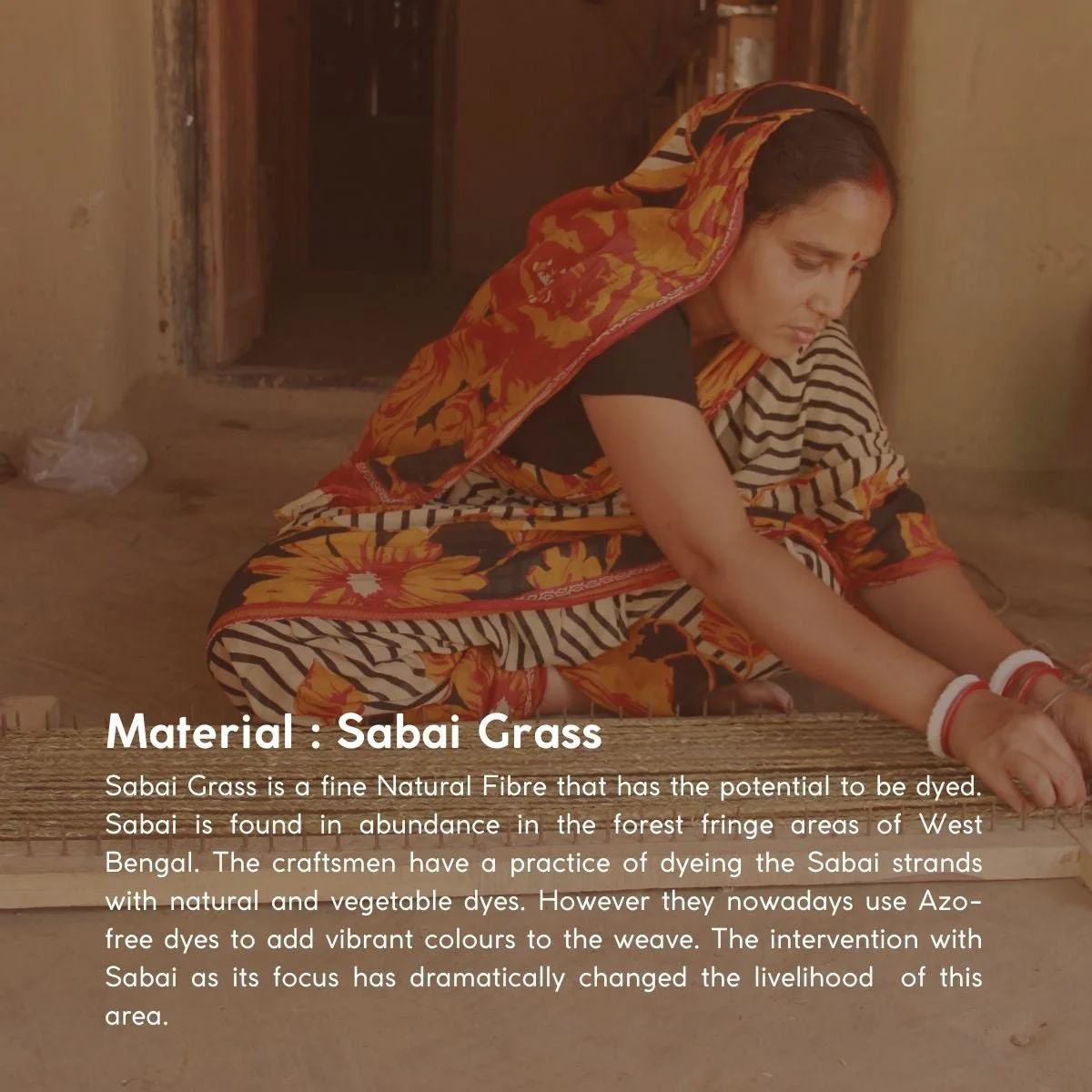 Handmade Sabai Grass Jewellery Box - Brown - Image 6