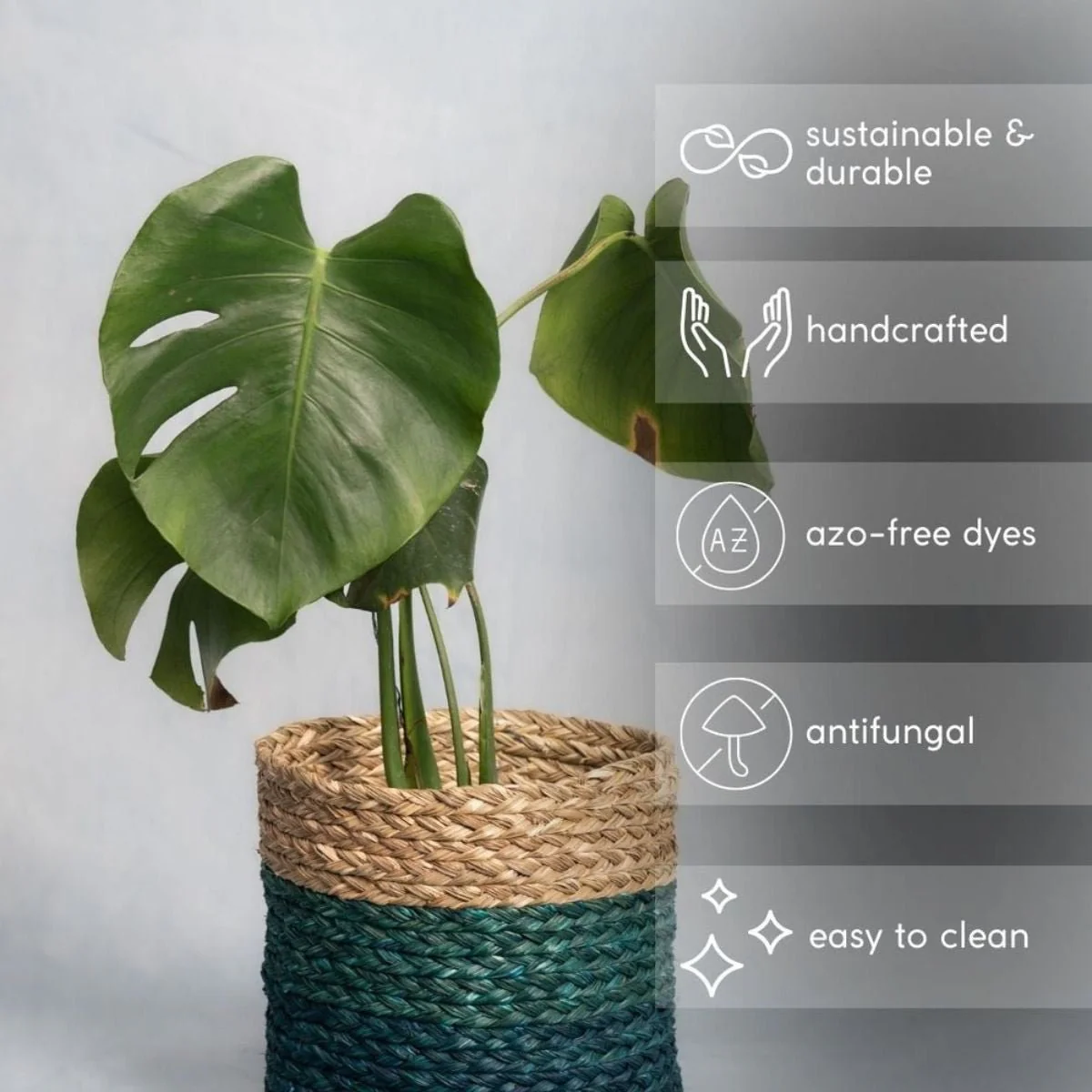 Handmade Sabai Grass Planter - Image 2