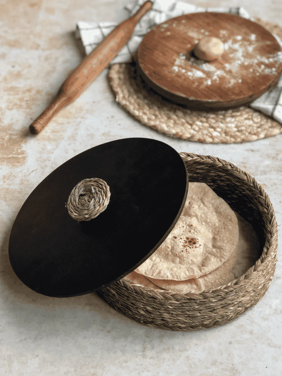 Handmade Sabai Grass Roti Box - Image 5