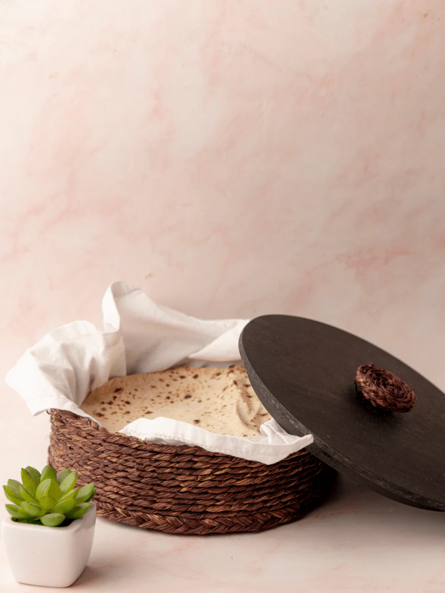 Handmade Sabai Grass Roti Box - Image 9