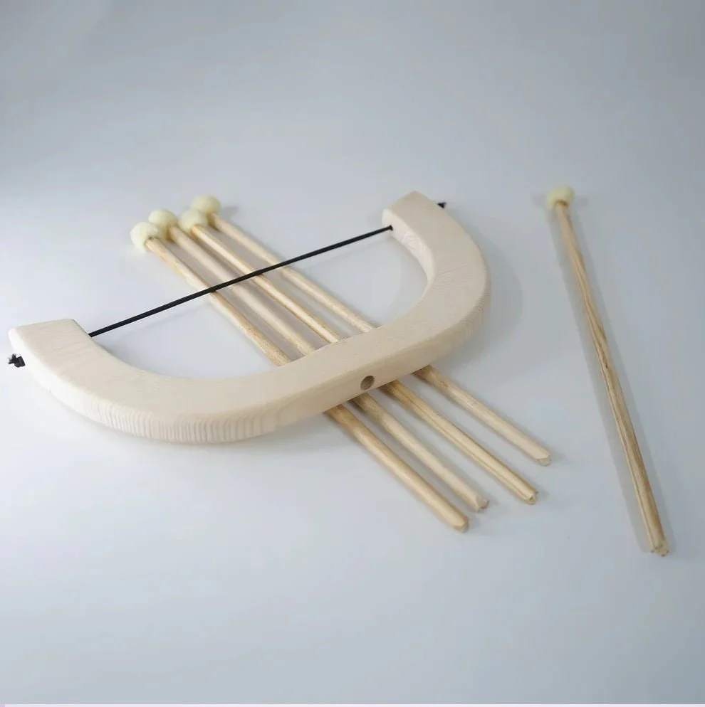 Handmade Wooden Bow & Arrow Set – Pom-Pom Arrows for Kids - Image 7