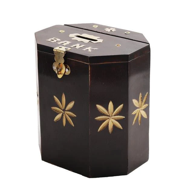 Handmade Wooden Piggy Bank for Kids and Adults - Image 4