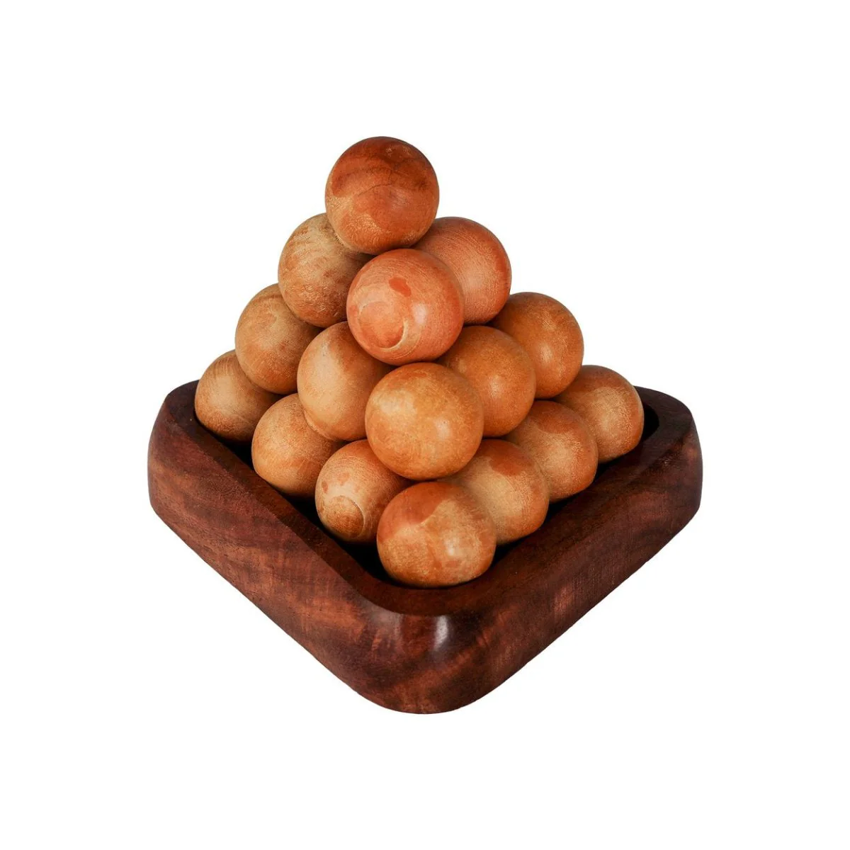 Handmade Wooden Pyramid Puzzle Game for Kids - Image 5