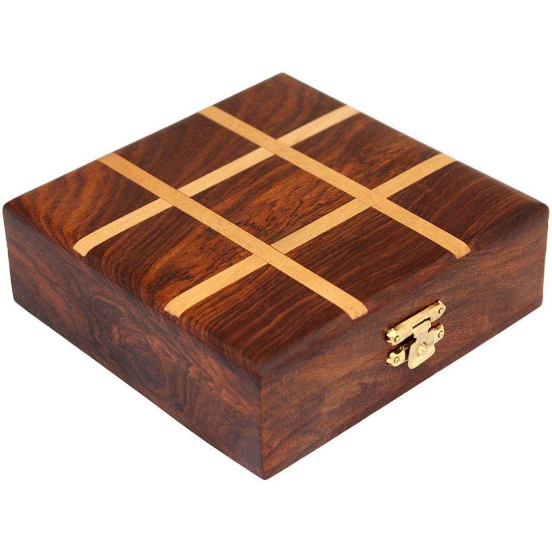 Metal & Wooden Noughts and Crosses- Pedagogical Board | Indoor Games - Image 2