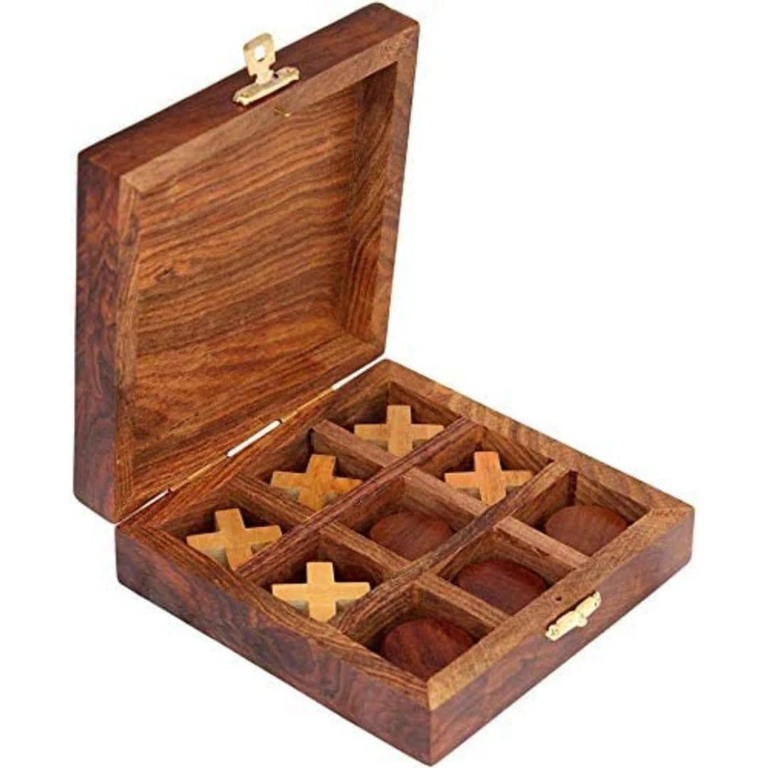 Metal & Wooden Noughts and Crosses- Pedagogical Board | Indoor Games - Image 4