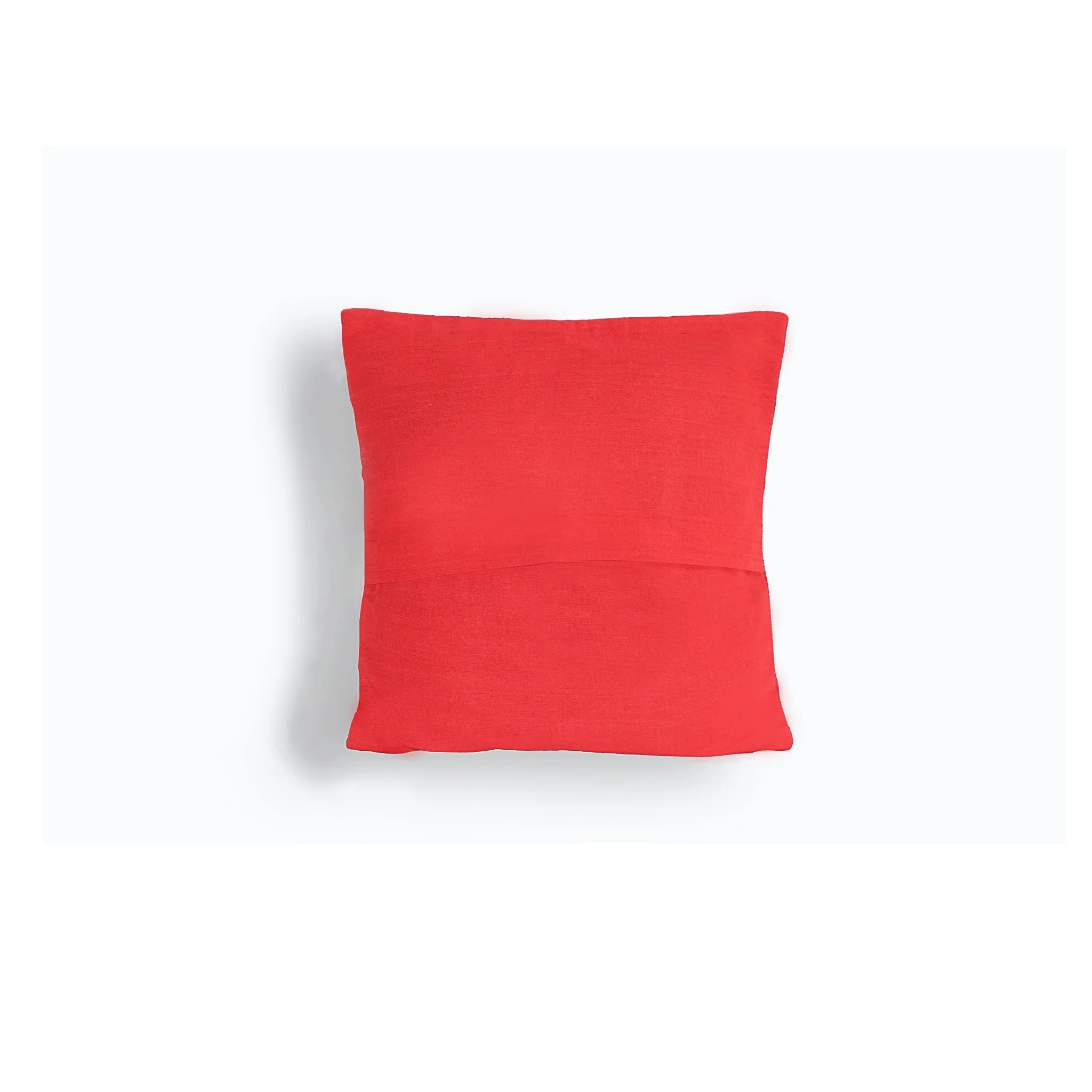 Handwoven Cotton Andean Red And Black Tribal Cushion Cover - Image 3