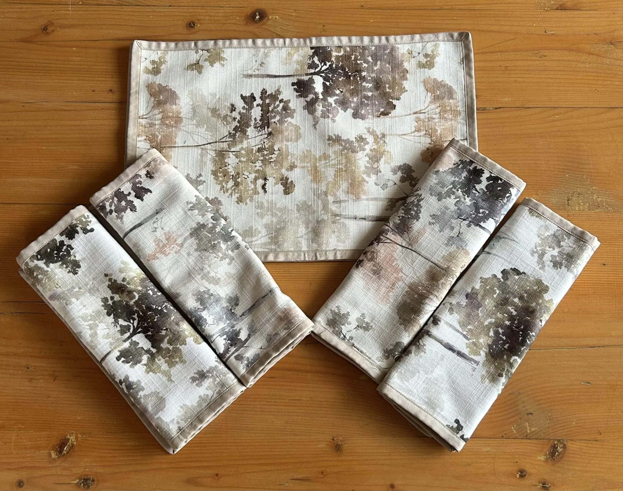 Upcycled Cloth Handwoven Table Mats – Set of 6 - Image 13
