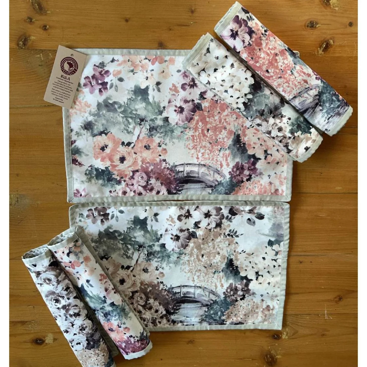 Upcycled Cloth Handwoven Table Mats – Set of 6 - Image 16