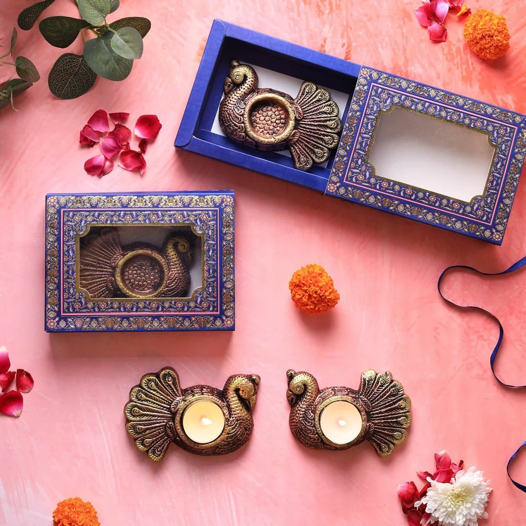 Hans T-Light Diya Set – Traditional Decorative Set - Image 4