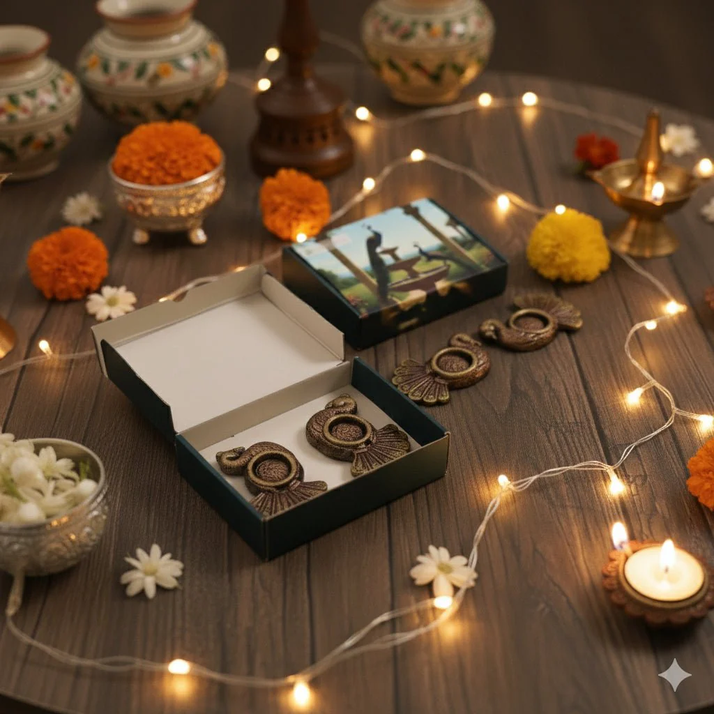Hans T-Light Diya Set – Traditional Decorative Set - Image 5