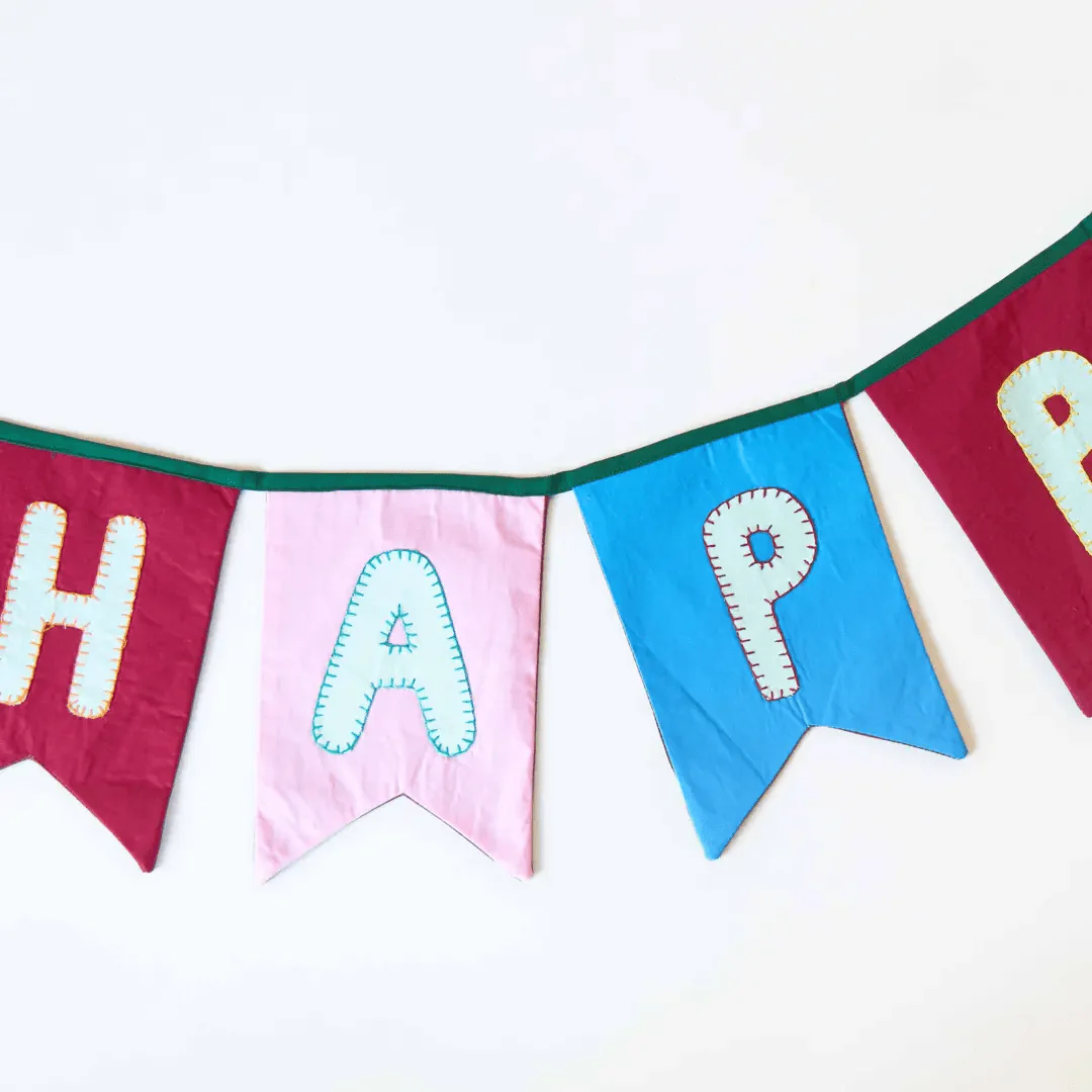 Happy Birthday Swallowtail Flag Bunting - Image 9