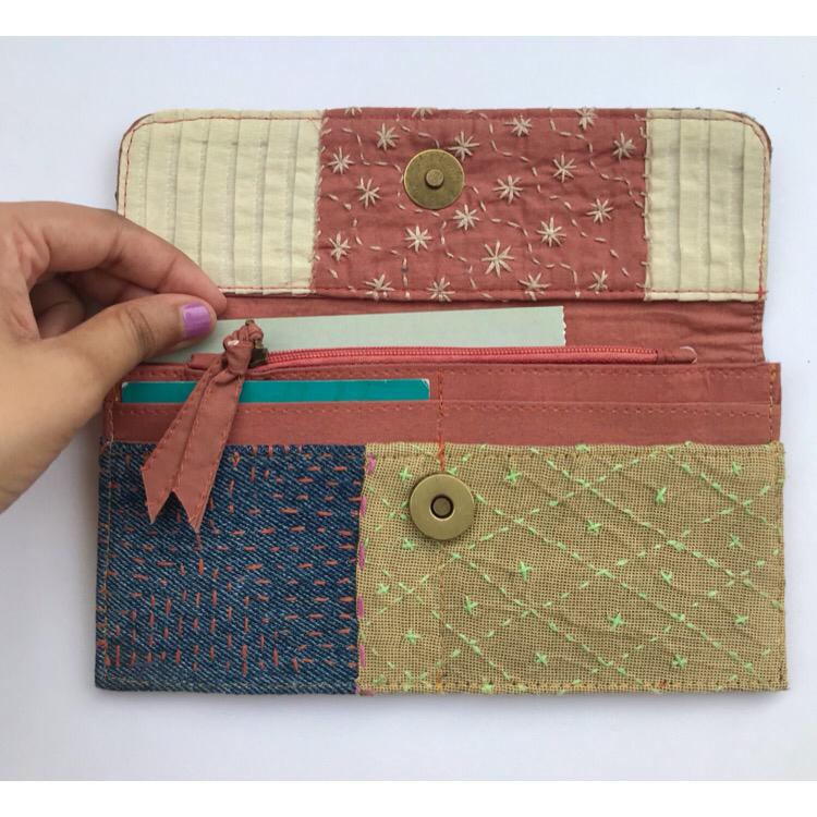 Harmony' Sashiko Wallet - Image 3