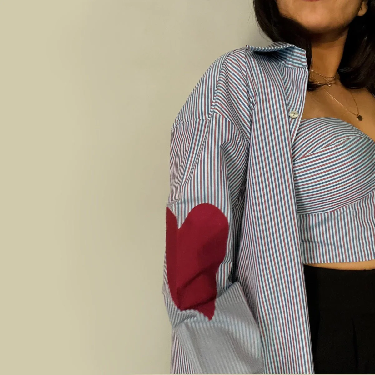 Heartfield Set – Stylish Cotton Shirt Set for Women - Image 4