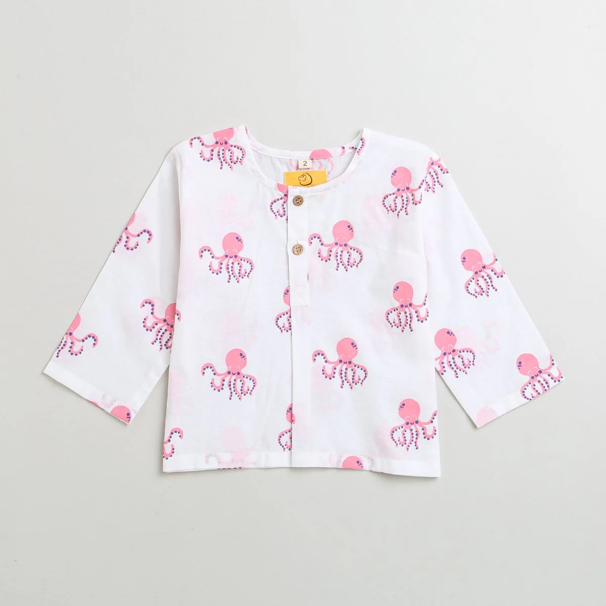 Hearty Octopus- Unisex Infant Cottom Nightwear - Image 5