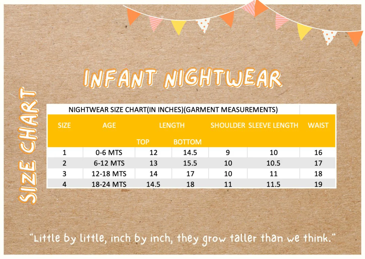 Hearty Octopus- Unisex Infant Cottom Nightwear - Image 6