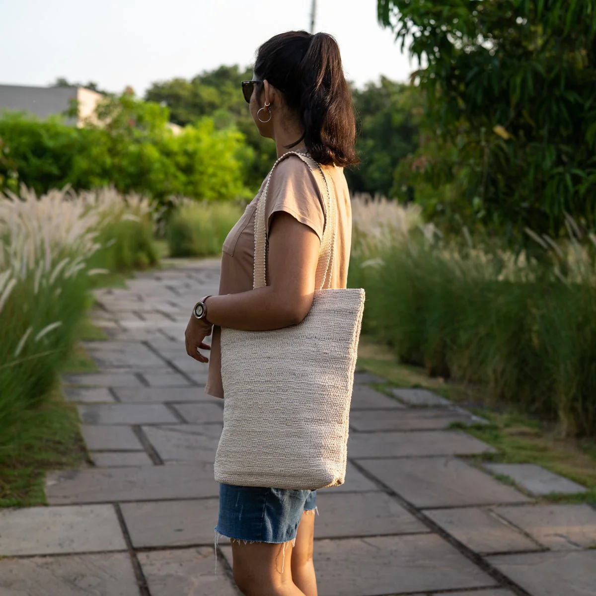 Heera Hand-Woven Tote Bag | Artisan-Made Everyday Carry Tote - Image 6
