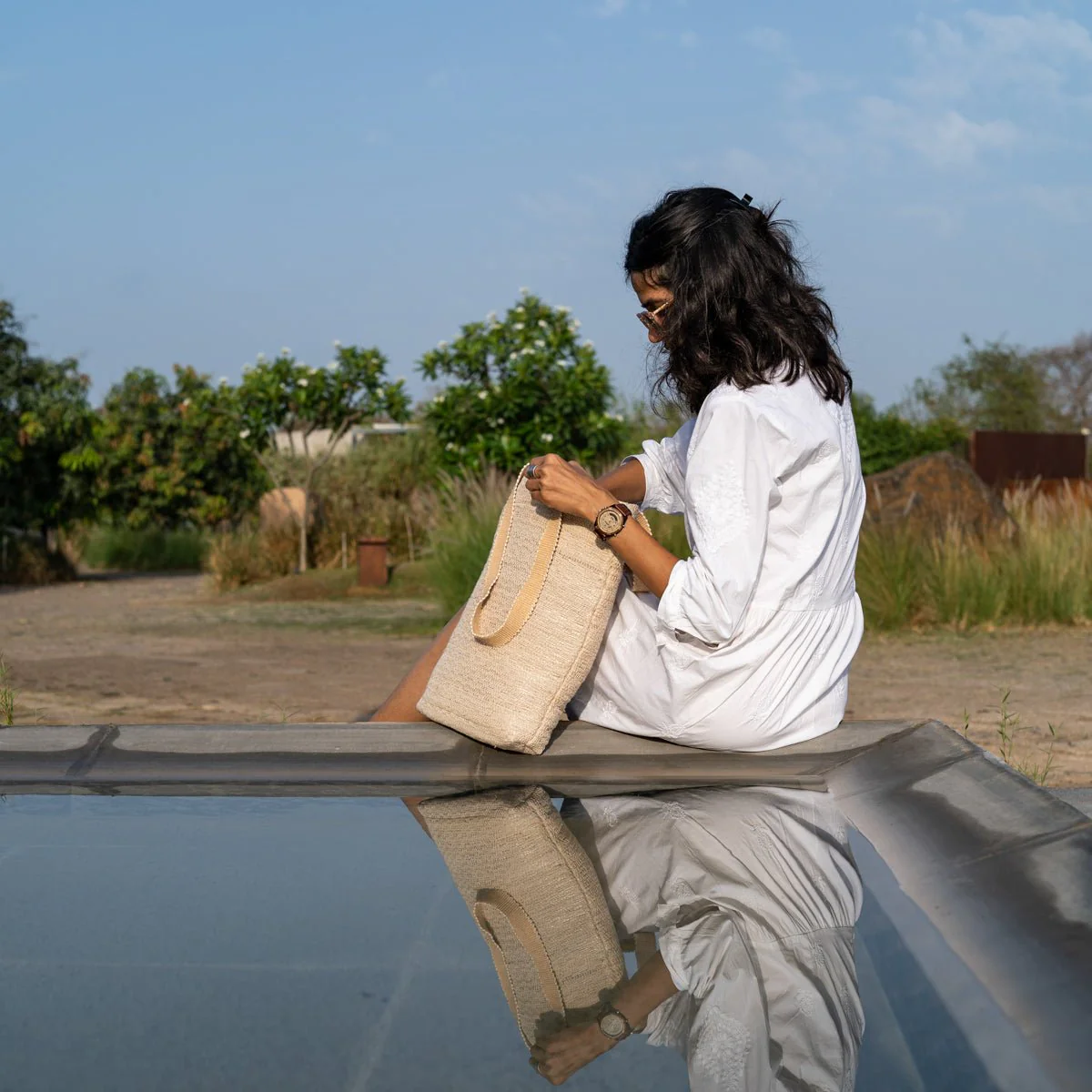 Heera Hand-Woven Tote Bag | Artisan-Made Everyday Carry Tote - Image 7