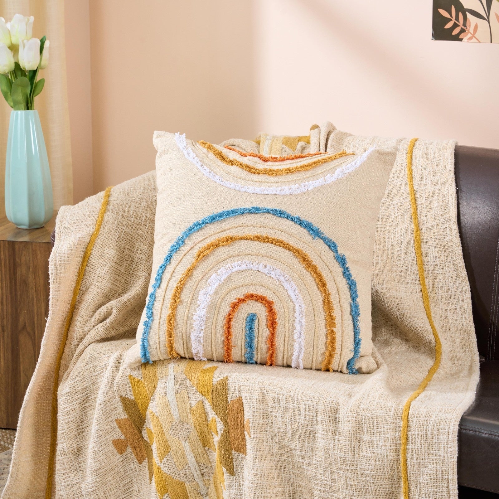 Hemisphere Modern Decor Cushion | Contemporary Accent Cushion