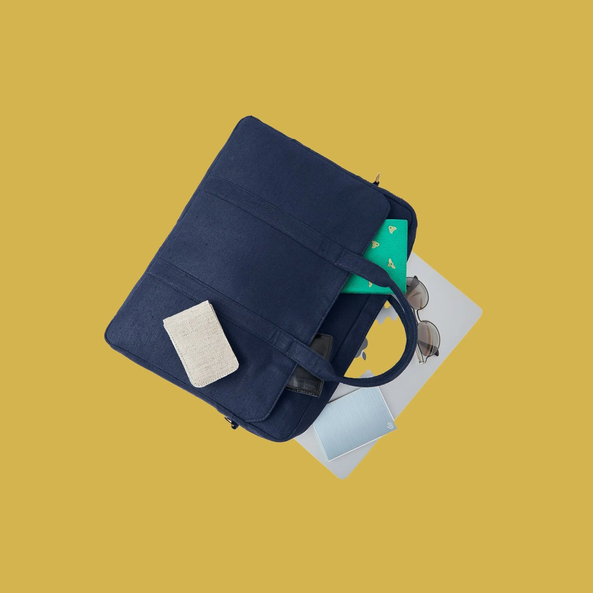 Hemp Solid Laptop Bag | Eco-Friendly & Durable Work Companion