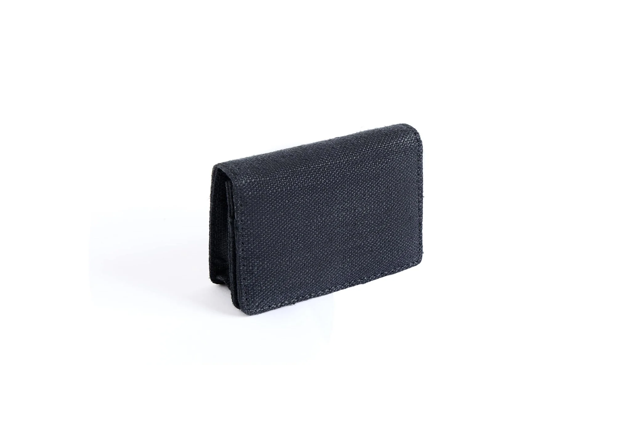 Hemp Fliptop Horizontal Card Holder | Eco-Friendly Handcrafted Wallet - Image 2