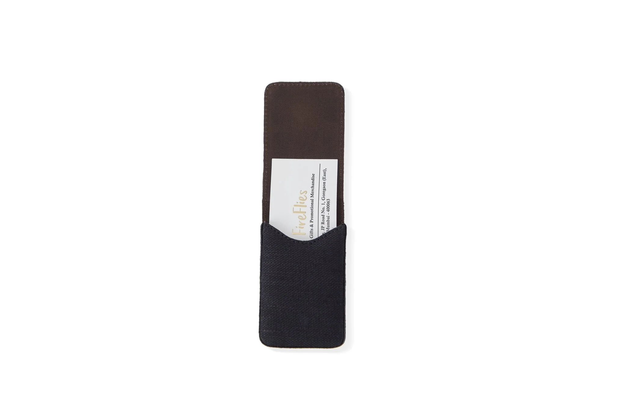 Handcrafted Eco-Friendly Hemp Fliptop Vertical Card Holder - Image 5