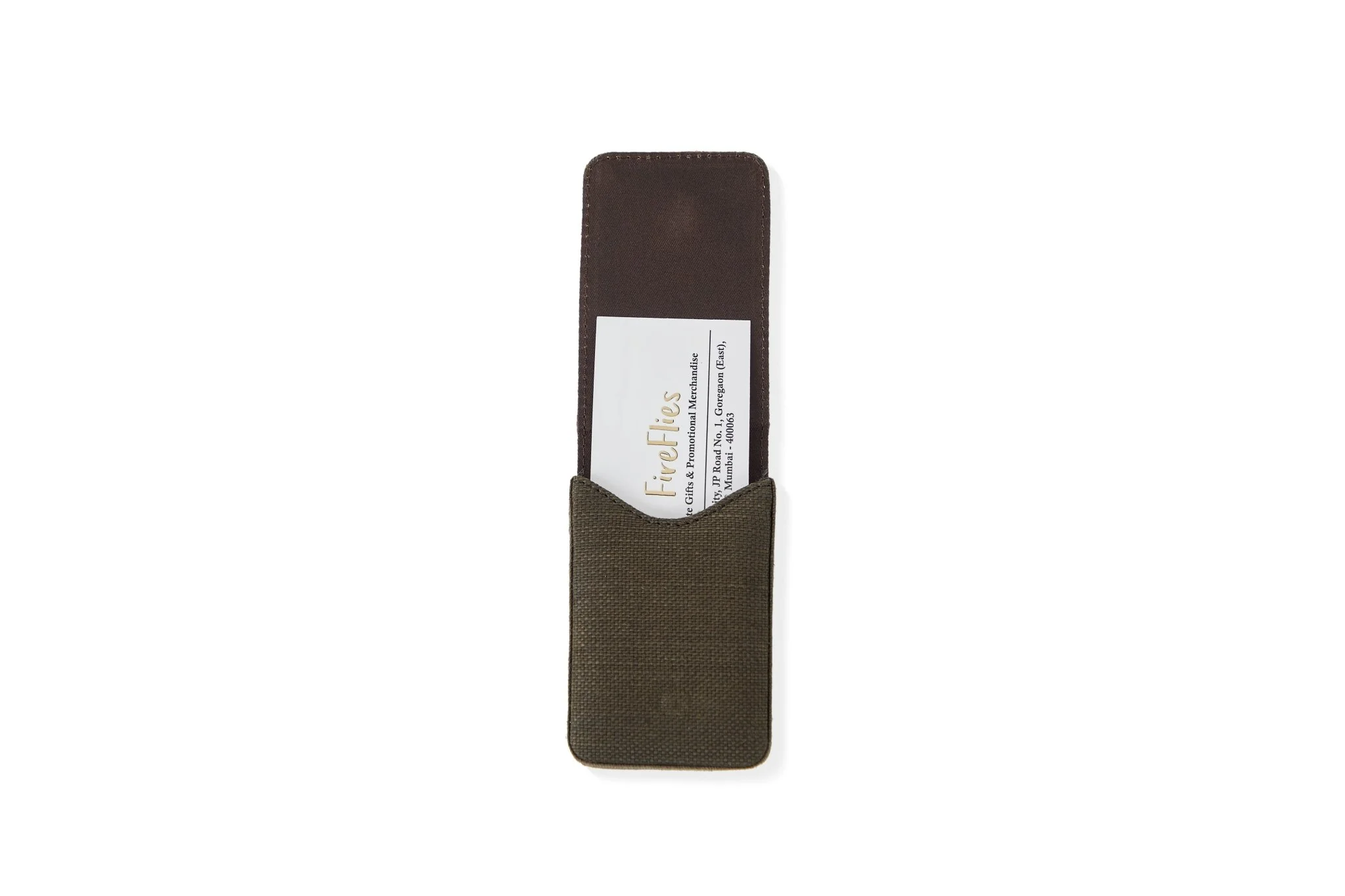 Handcrafted Eco-Friendly Hemp Fliptop Vertical Card Holder - Image 8
