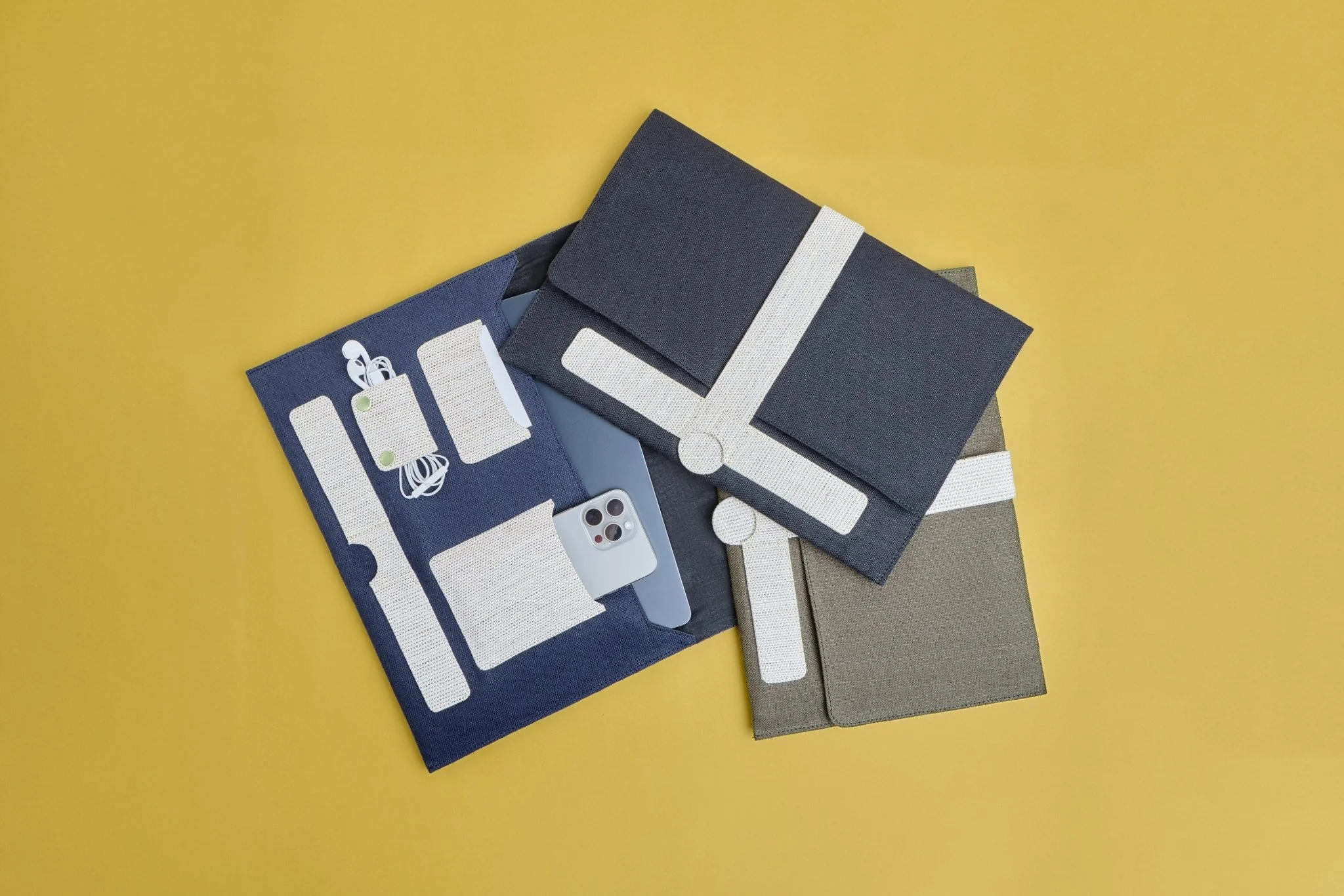 Hemp Laptop Sleeve Organiser | Eco-Friendly & Stylish Work Essential - Image 7