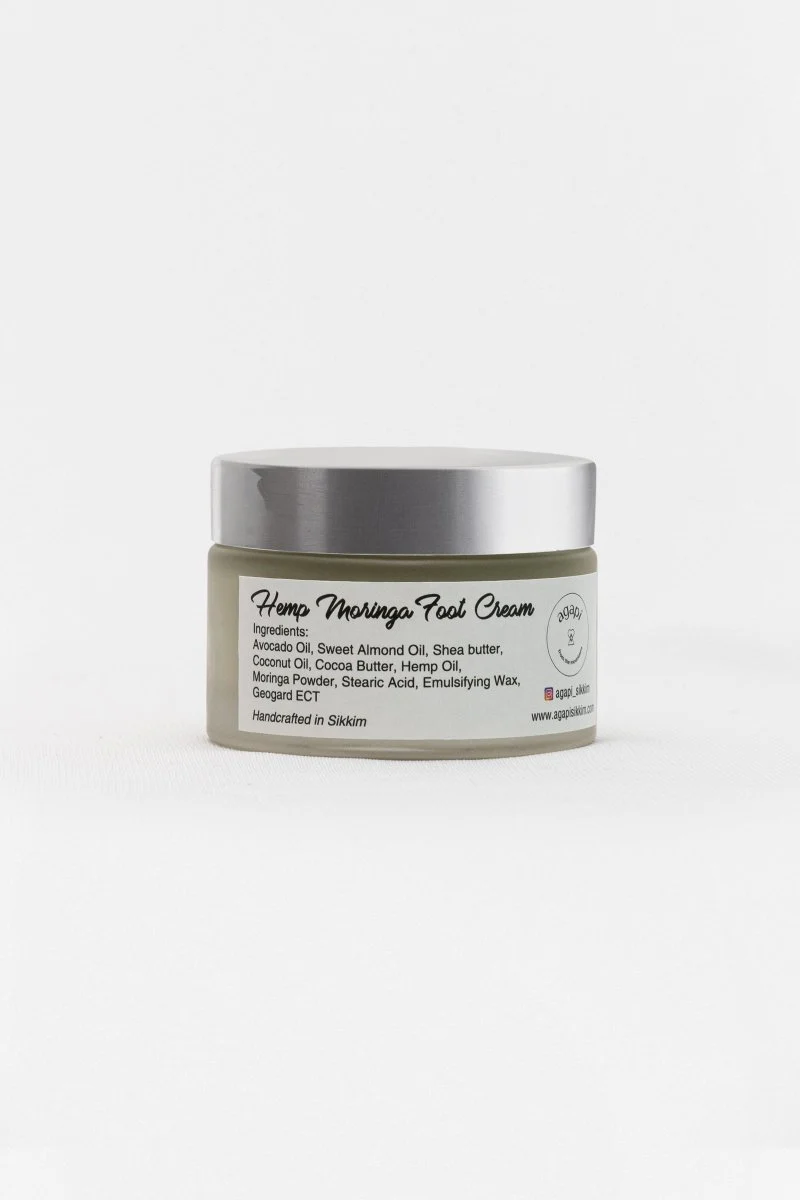 Hemp Moringa Foot Cream- 55g - Image 2
