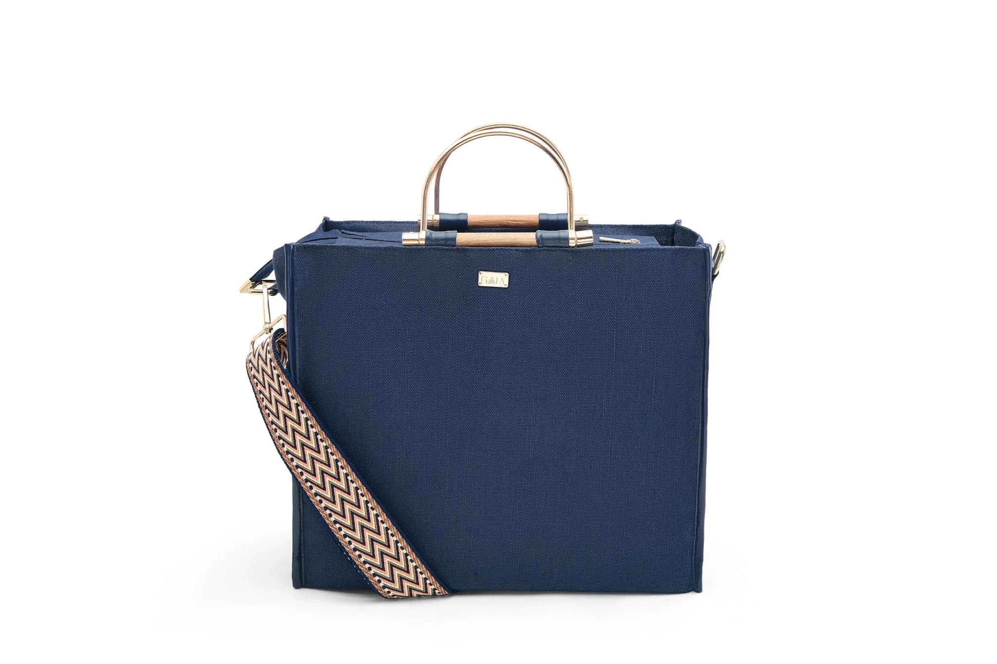 Handcrafted Hemp Fabric Everyday Tote Crossbody Bag - Image 5