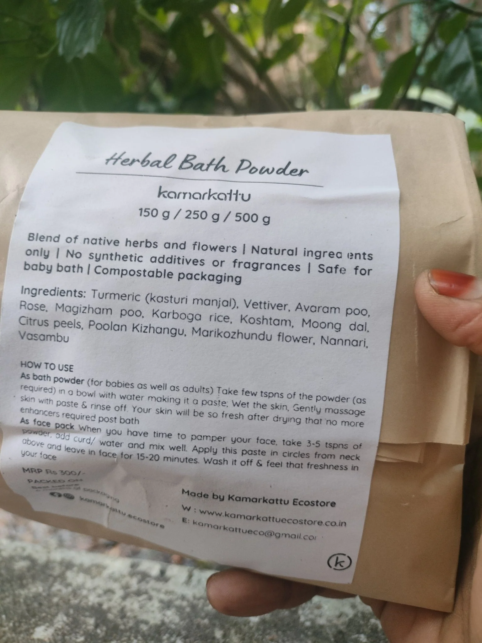 Herbal Bath Powder - 250 g - Image 3