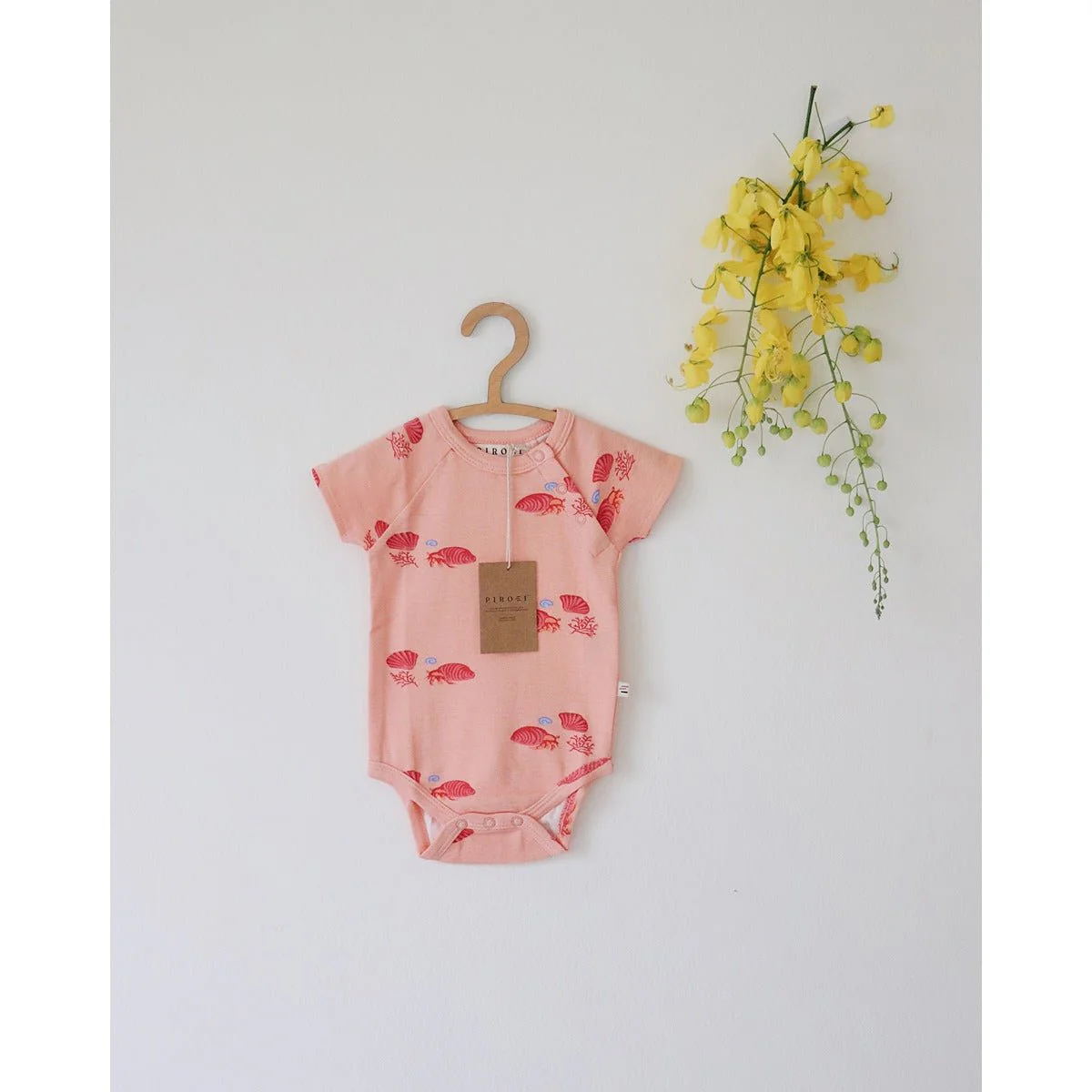 Hermit CrabBreathable Organic Cotton Baby Bodysuit – Classic - Image 2