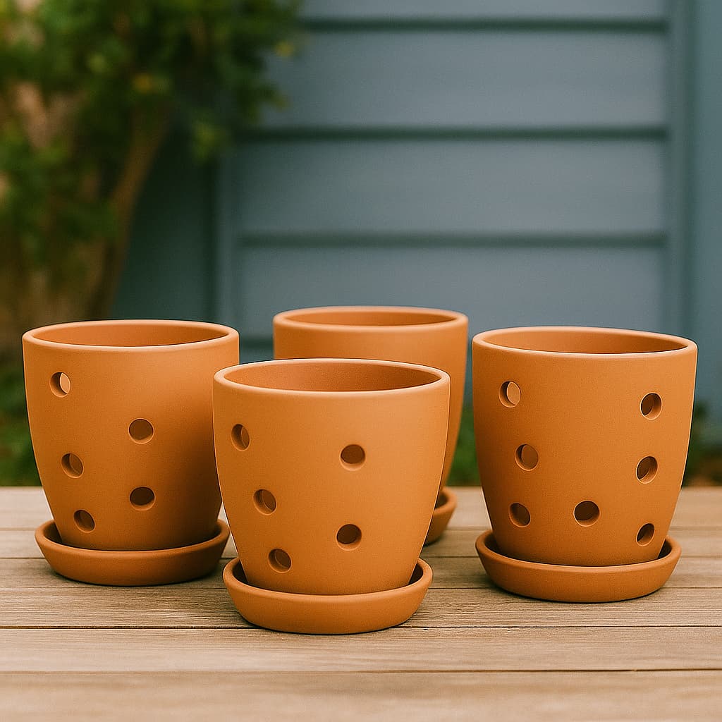 Hexagonal Orchid Planter 4 Inch | Indoor Decorative Pot