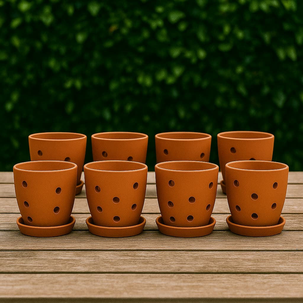 Hexagonal Orchid Planter 4 Inch | Indoor Decorative Pot - Image 4