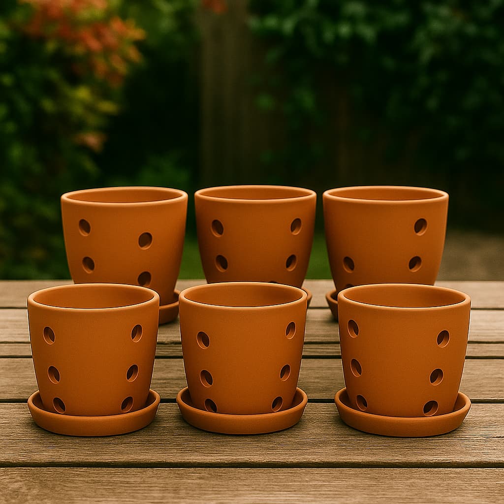 Hexagonal Orchid Planter 4 Inch | Indoor Decorative Pot - Image 7