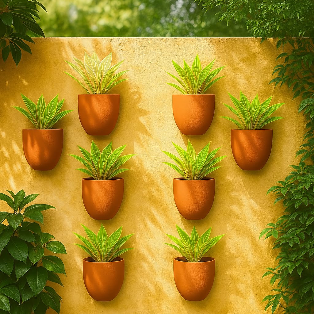 Hexane Wall Planter Small 4 Inch | Terracotta Hanging Wall Planter - Image 12