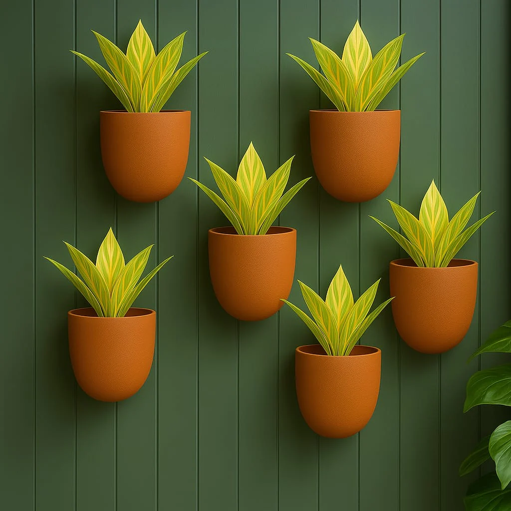 Hexane Wall Planter Small 4 Inch | Terracotta Hanging Wall Planter - Image 13