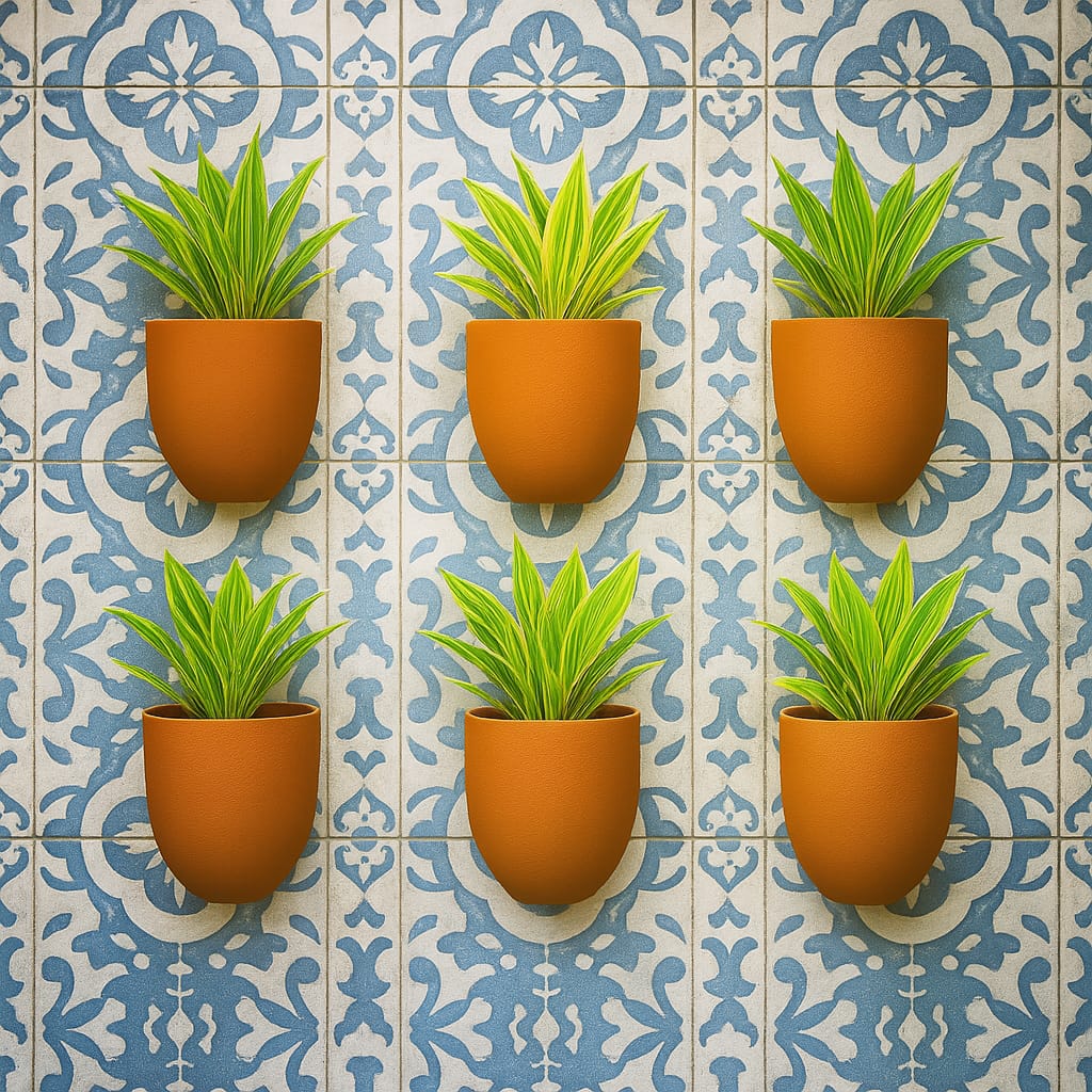 Hexane Wall Planter Small 4 Inch | Terracotta Hanging Wall Planter - Image 14