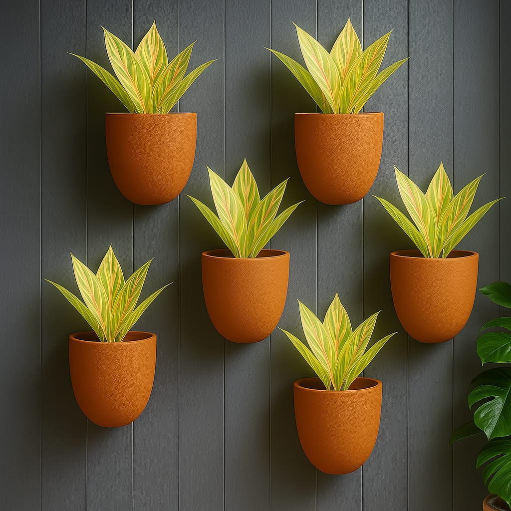 Hexane Wall Planter Small 4 Inch | Terracotta Hanging Wall Planter - Image 16